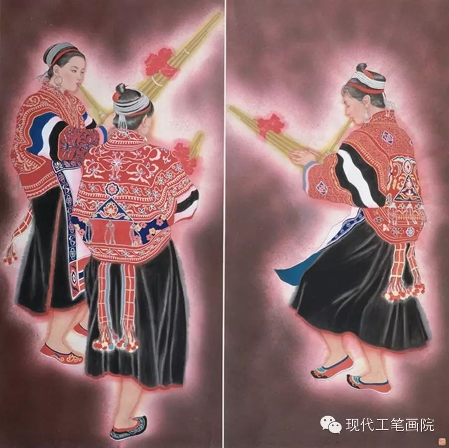 【现代工笔画院 · 名家在线】著名工笔画家蒋采苹