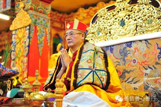 嘉察仁波切(橙宝冠法王)在噶玛吉祥寺主持2014马哈噶啦法会