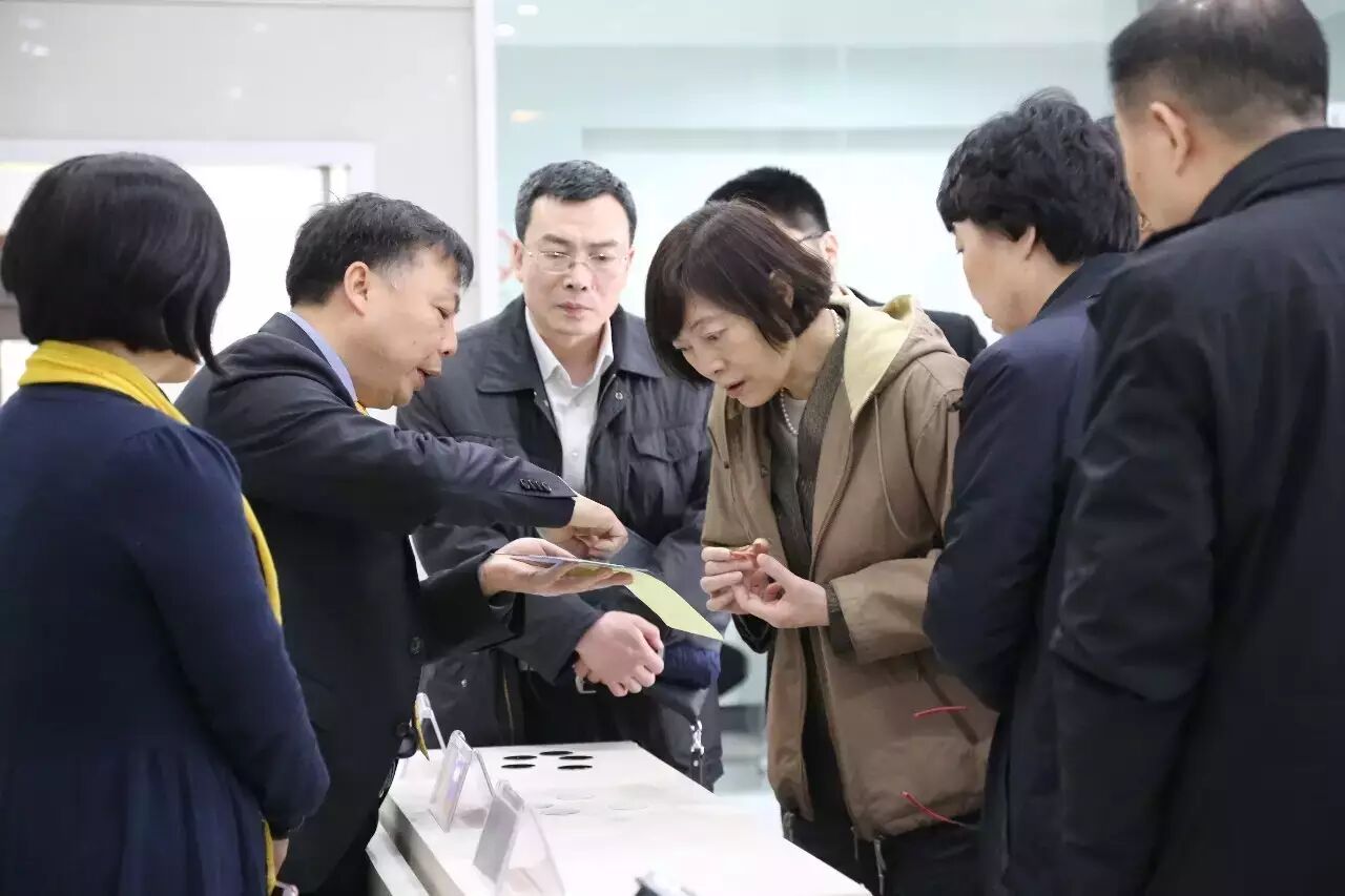 中国进出口银行党委书记、董事长胡晓炼一行莅临晶能光电参观考察