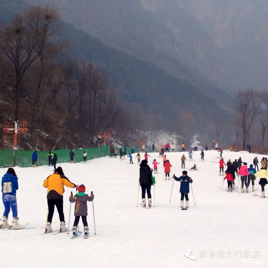放假了，万仙山滑雪去喽！