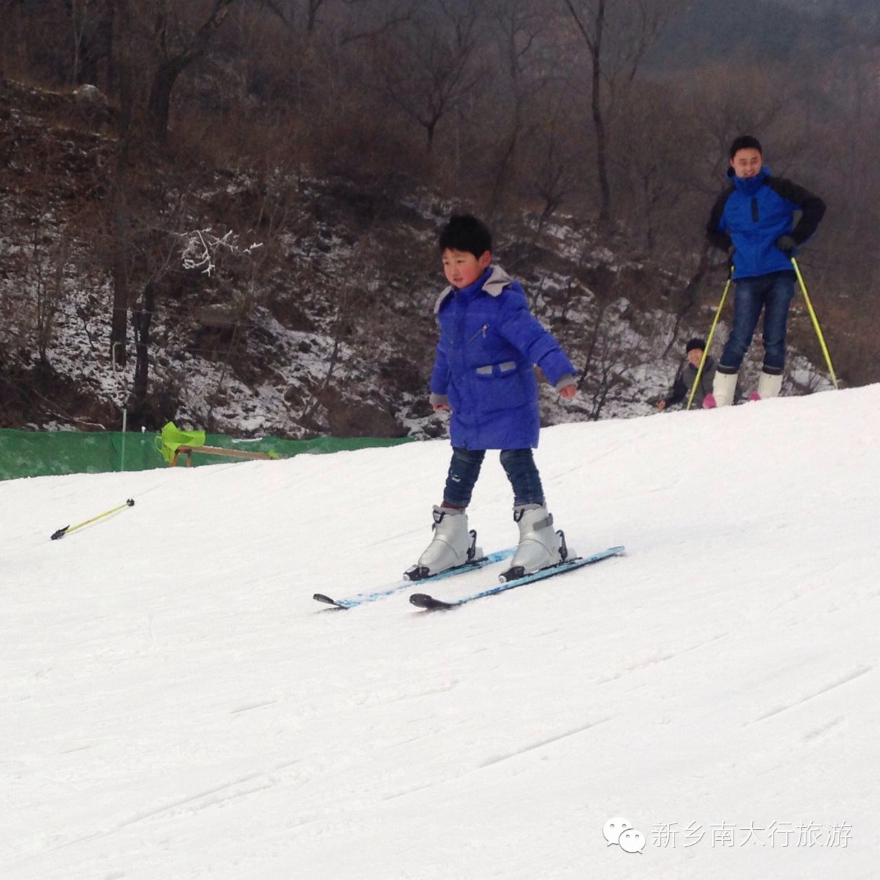 放假了，万仙山滑雪去喽！