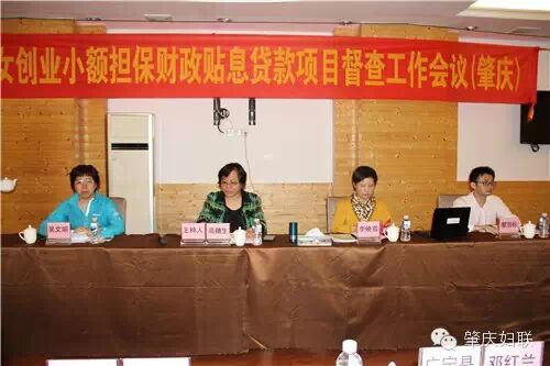 肇庆督查扶持妇女创业