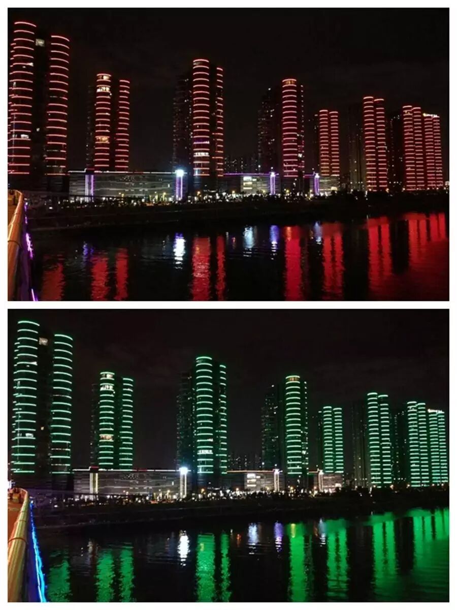 长沙一江两岸夜景今晚“亮相” 建党95周年爱克完美献礼