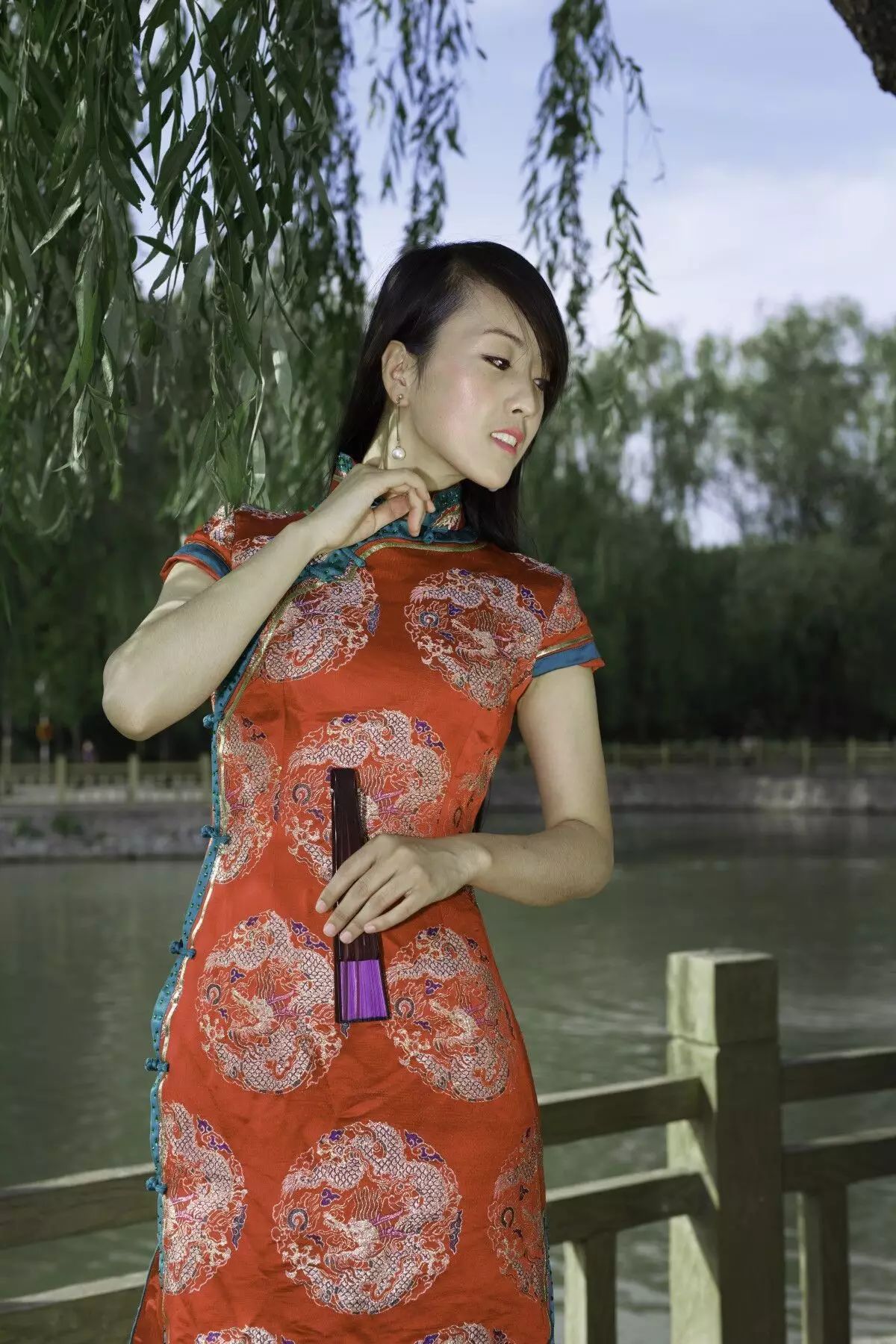 【作品】5.28兴隆公园婚纱旗袍人像作业(超多美女图)