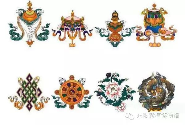 中国红木传统文化吉祥纹饰之八宝纹