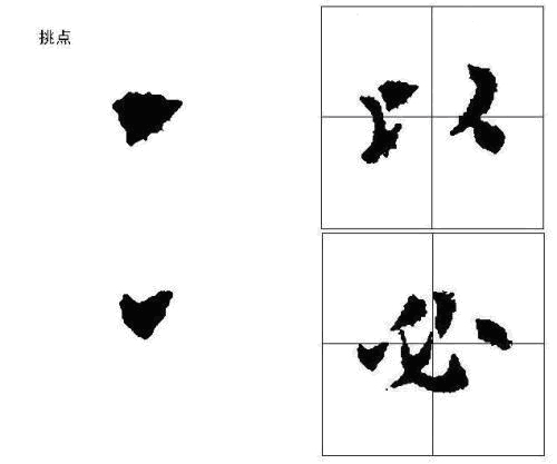 书画家影像网推荐毛笔初学之点的写法