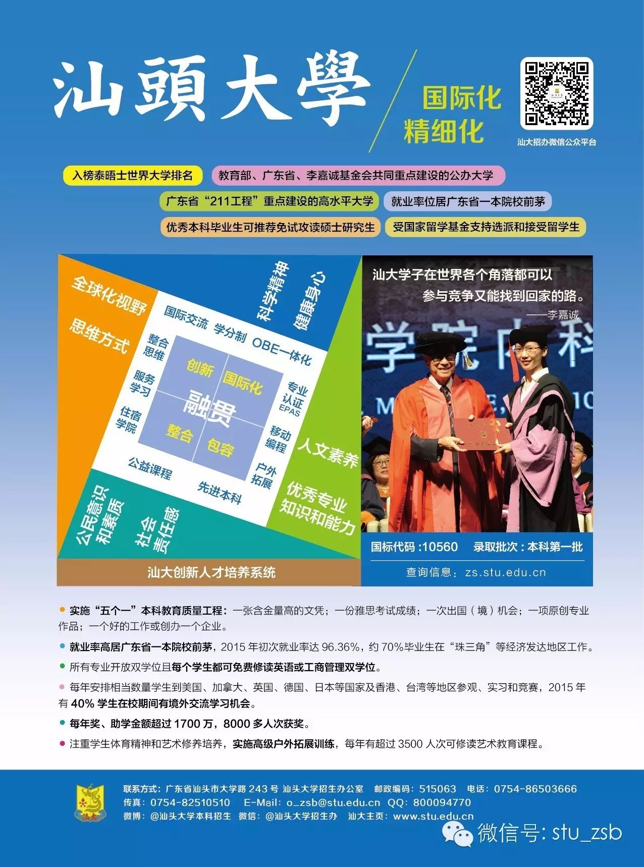 汕頭大學(xué)2016年生源爆滿，再創(chuàng)新高