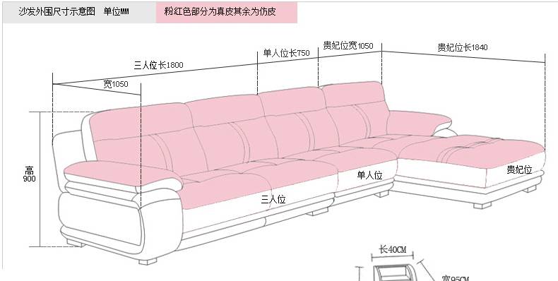 真皮沙发王,连坐垫下面的 沙发箱体和扶手下面的部位也用的是头层牛皮