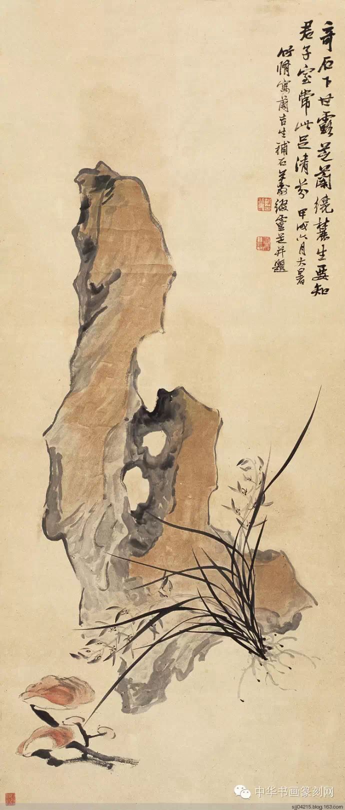 欣赏:论石头在山水花鸟画中的重要性,名家画石头