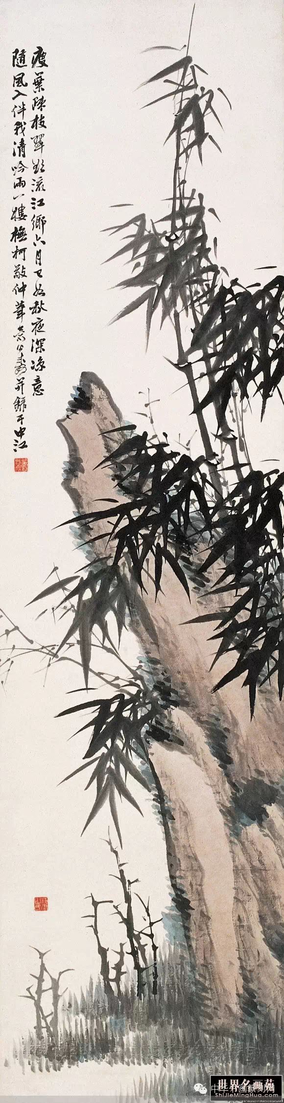 欣赏:论石头在山水花鸟画中的重要性,名家画石头