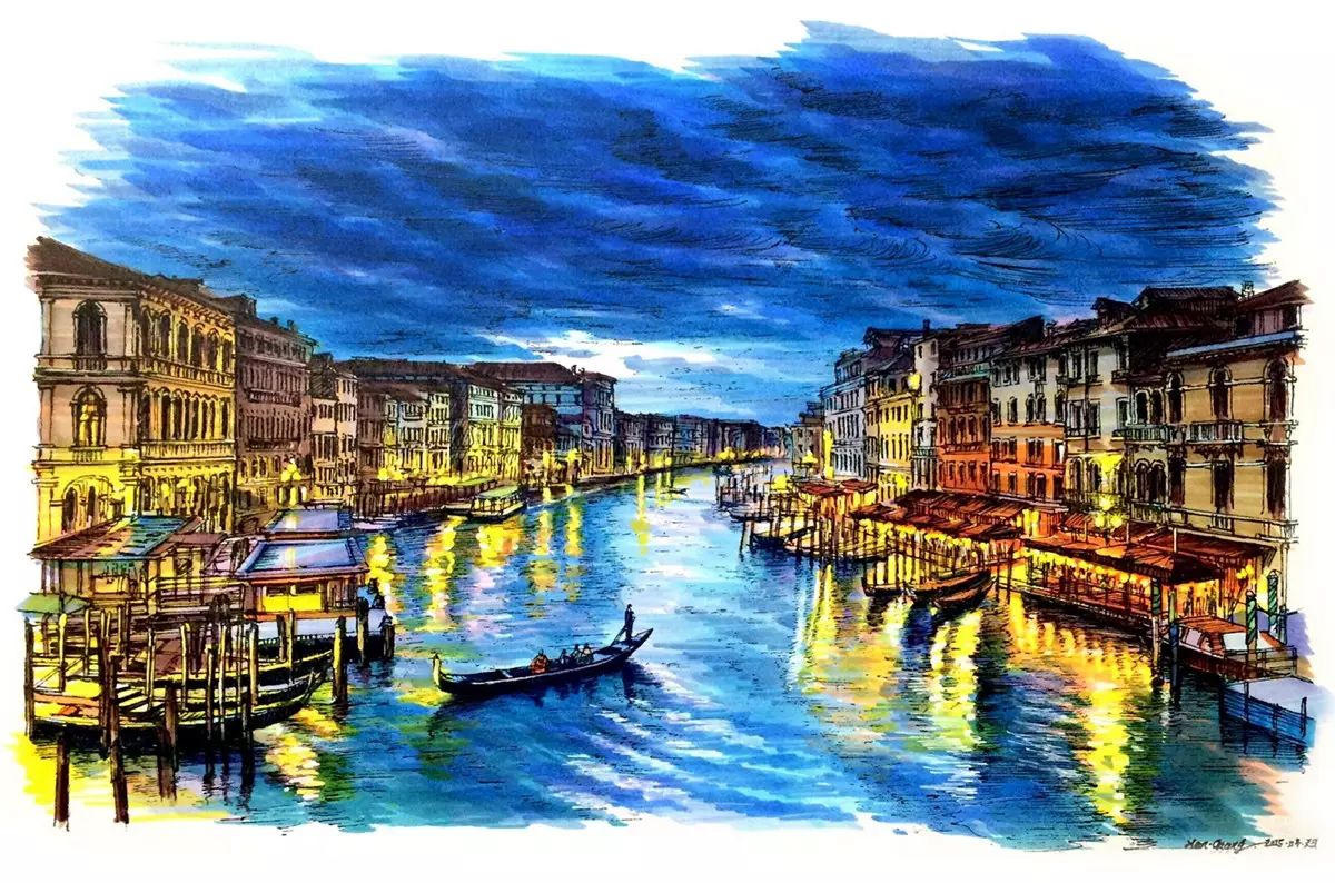 威尼斯水城夜景