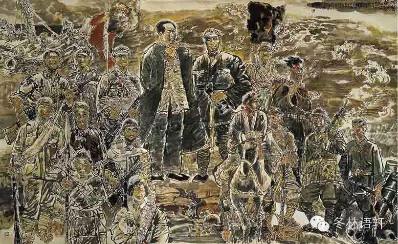 《保卫黄河》 180×98cm 2000年