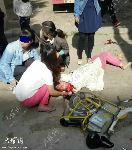 馆陶政府街发生一起恶性伤人事件!光天化日下扎伤一名