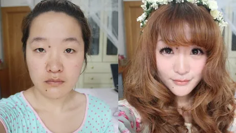 神奇化妆术duang一下变女神!