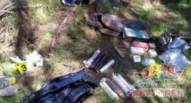 马德里一市民在小山林散步时发现一武器埋藏点