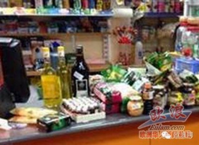 警方在马德里查处一家食品店 大量食品过期两年