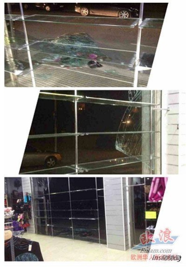 强风暴突袭加泰地区当天 不少华人店铺、仓库因此而受损