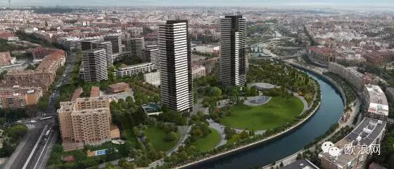 马德里开建城市大型生态区 摩天楼和河滨公园取代竞技场馆