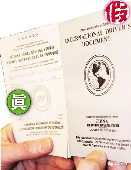 一华人因使用假国际驾照开车上路 遭西班牙交通宪兵的指控