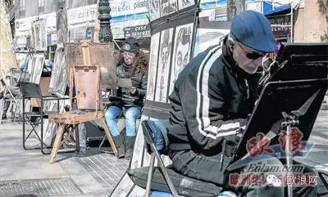 西班牙La Rambla大街4月1日起将取消一半画家摊位