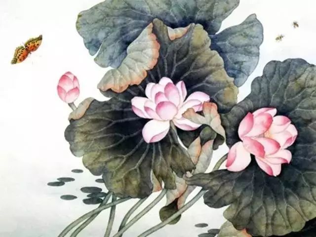 墨萱图元·王冕《墨萱图》其一灿灿萱草花,罗生北堂下.