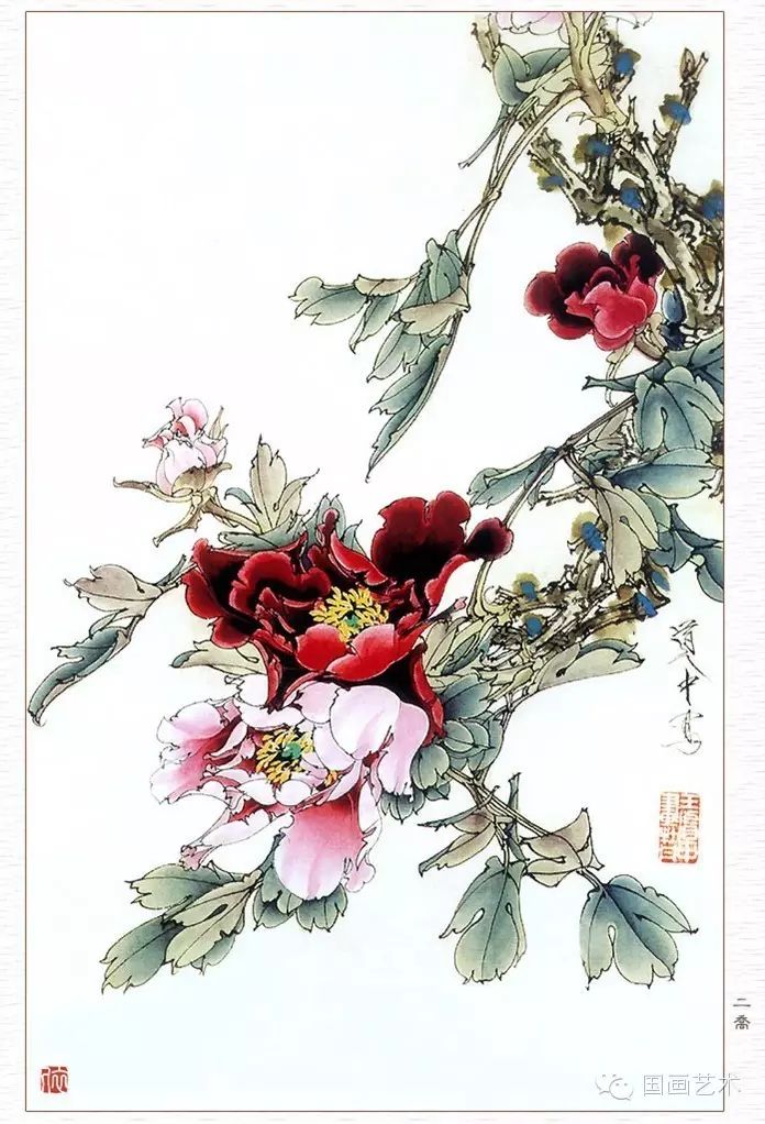 【近当代名家】王道中工笔牡丹欣赏