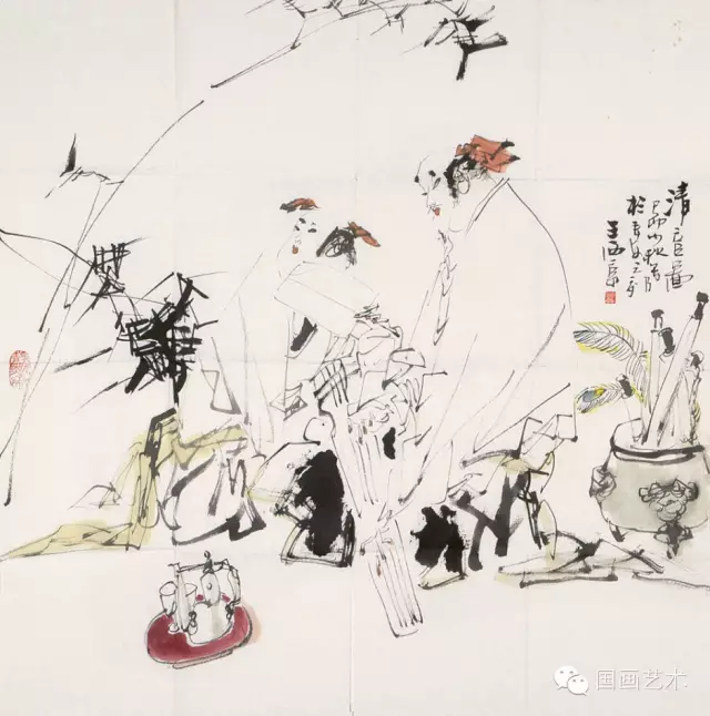 长安画派之王西京写意人物画作 长安画派之王西京写意人物画作