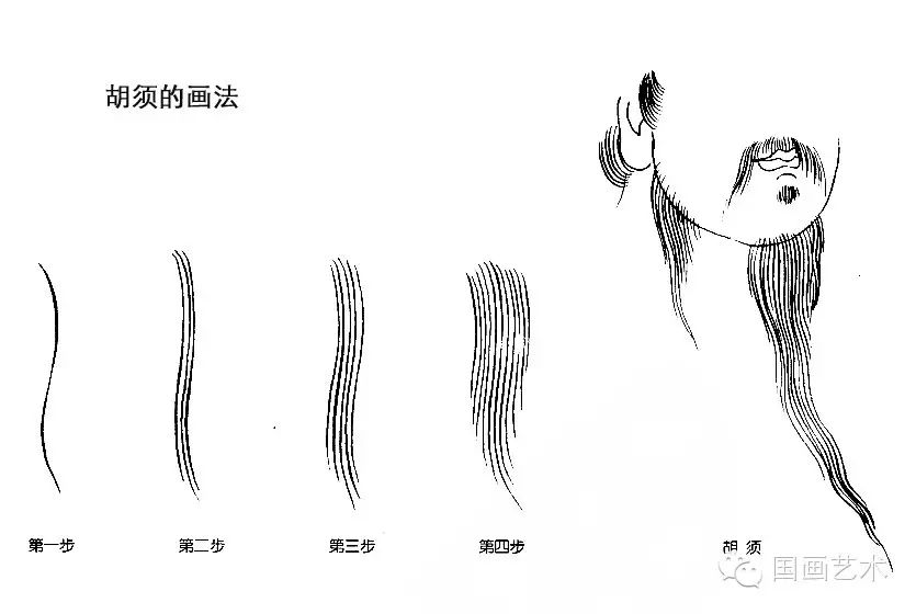 胡须的画法