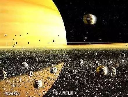 到了子夜时分,土星运行到正南方的天空,此时是最有利的观测时机.