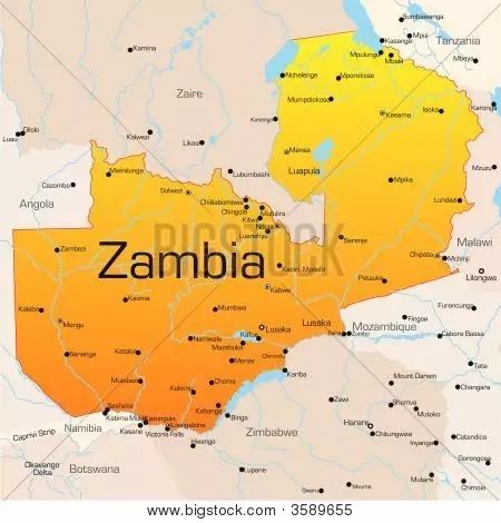 赞比亚共和国(the republic of zambia)是位于非洲中南部的内陆国家图片