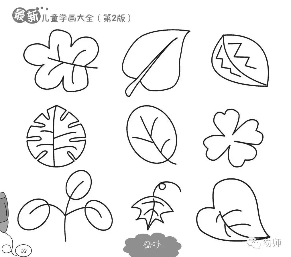 幼儿简笔画—花朵和树木