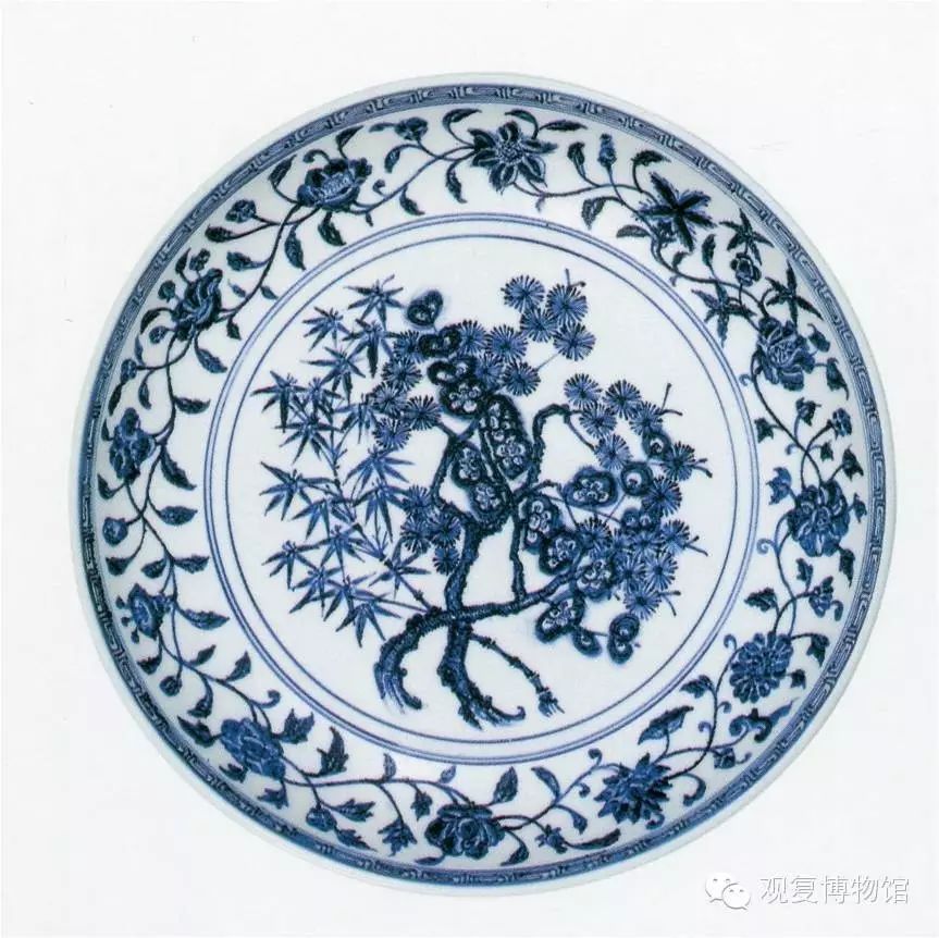 瓷器上盖雪红的竹叶纹是怎么做出来的?岁寒三友是哪三个?