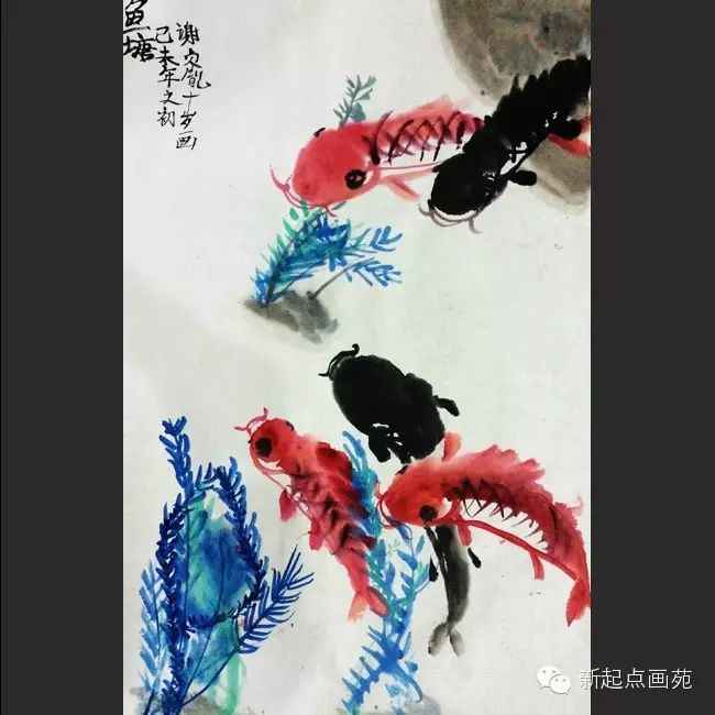 新起点画苑-2015年春季班3月31日,4月1日,2日国画,儿童画初级班,提高