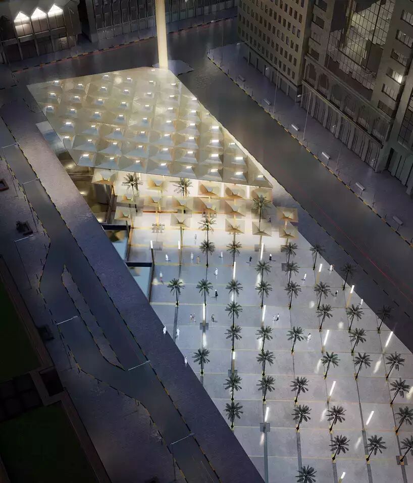 光线的垂直景观丨阿布扎比清真寺设计