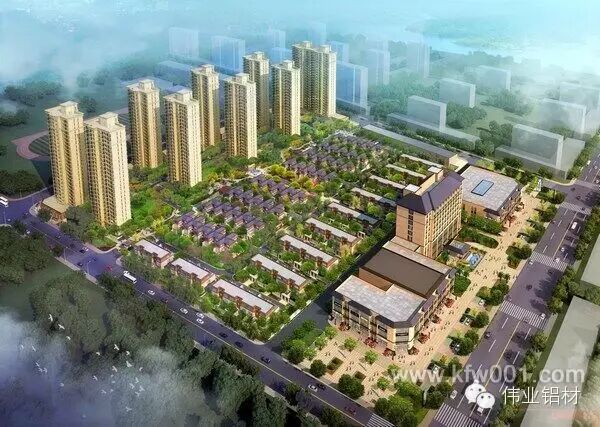 采用伟业牌门窗幕墙铝材的富阳春江美庐