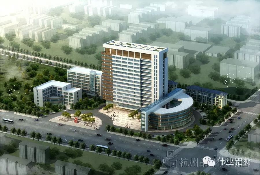 采用伟业牌门窗幕墙铝材的富阳妇幼保健院