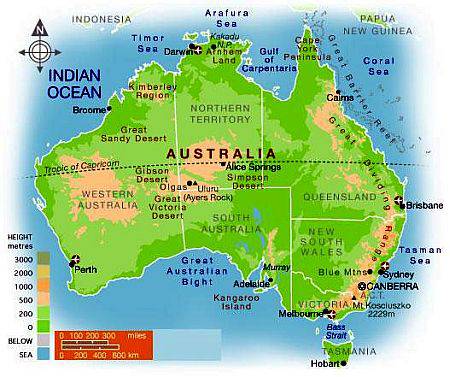 北澳大利亚包括北领地全境,西澳和昆士兰州南回归线以北的地方.