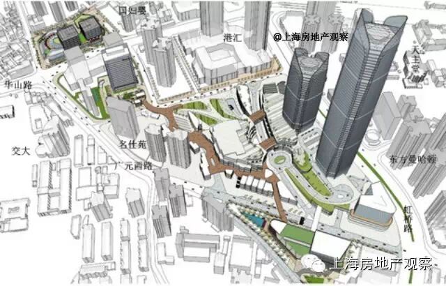 徐家汇中心地王最新效果图，香港最大地产公司400亿历史最大投资重押上海