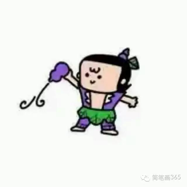 简笔画国产动画经典之葫芦娃