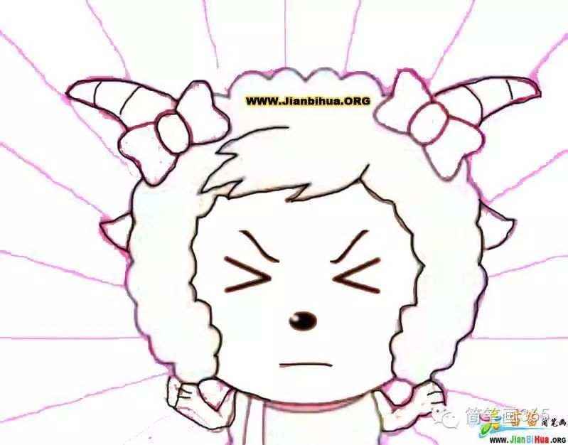 简笔画动画人物之-喜羊羊,美羊羊,国内二次元漫画交流