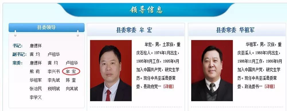 涉嫌严重违纪 重庆巫溪县委常委,副县长牟宏被查