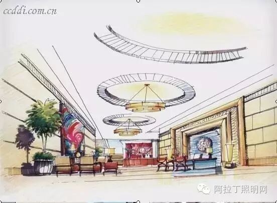 室内设计手绘透视作图方法和表现技巧