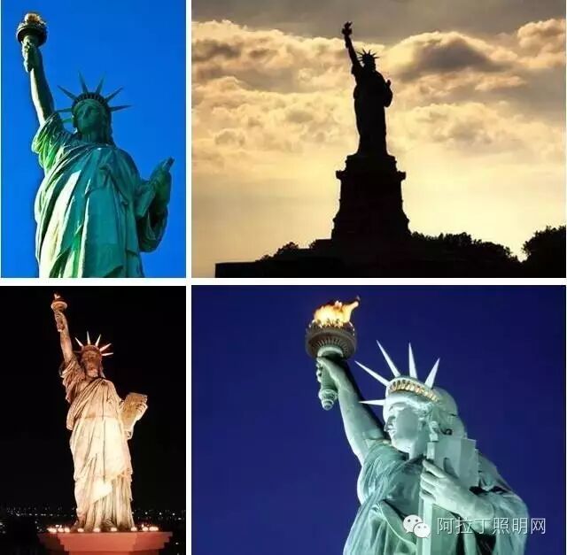 自由女神像应该如何投光？
