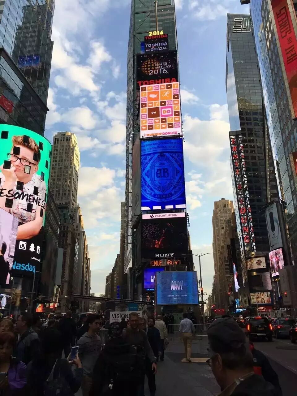 组图】实拍史上最全的纽约时代广场户外LED显示屏--来自测试的文章