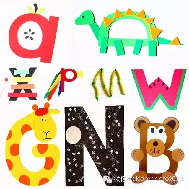天翔科技 公众号文章 >> 正文  玩转字母手工 用手工创意把每个字母和