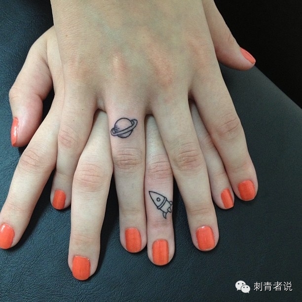 极简主义者们的纹身图案