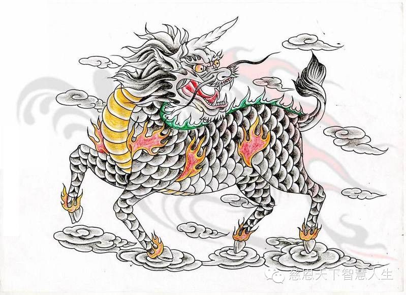 麒麟落天园佑人万世昌