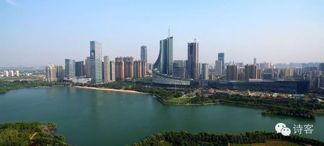 天鹅湖,空中鸟瞰形似天鹅,合肥市区最大的开放式公园