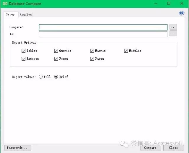 数据库比较功能，Database Compare