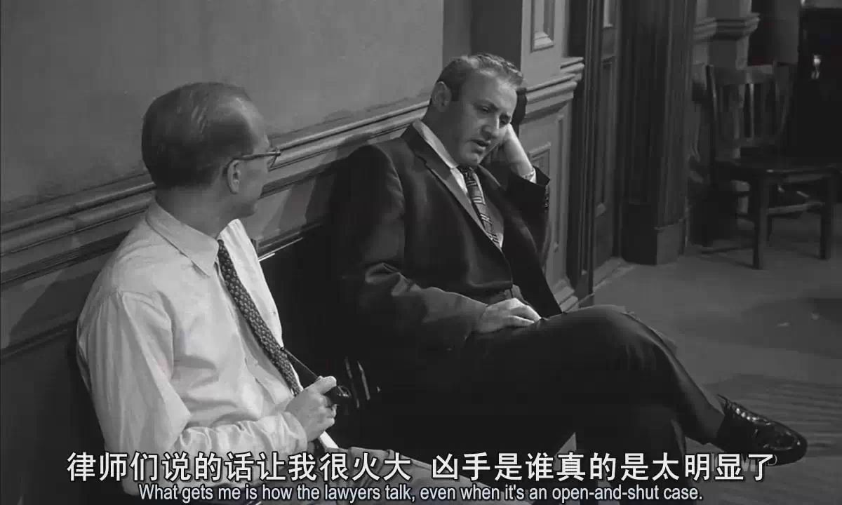 经典台词电影截图                ) //先来认脸: 1号 ——《十二怒汉